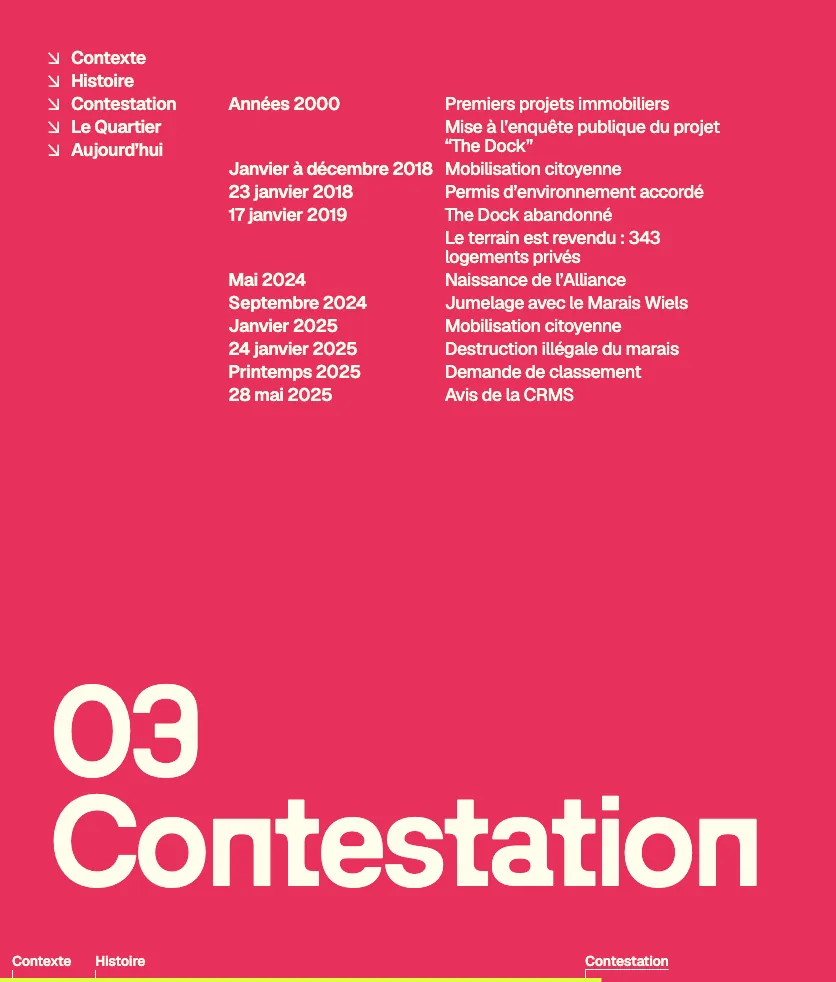 L'ouverture 03 Contestation avec son menu des chapitres ouvert