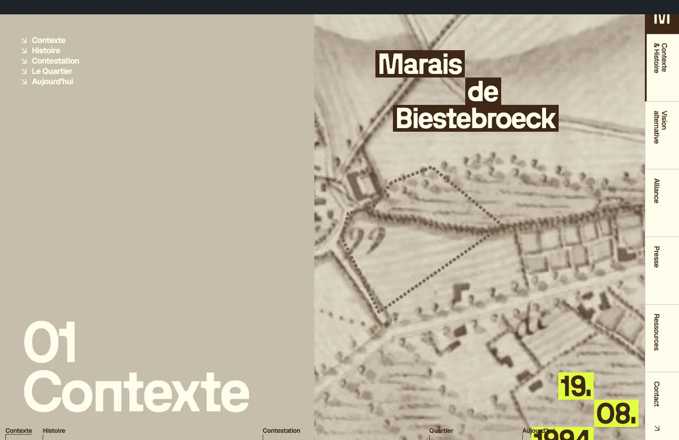 La frise vue par une personne connectée, barre noire simulée en haut